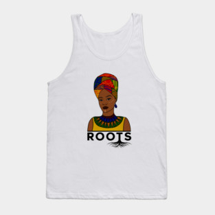 African Roots, Afro Woman, Black Pride Tank Top