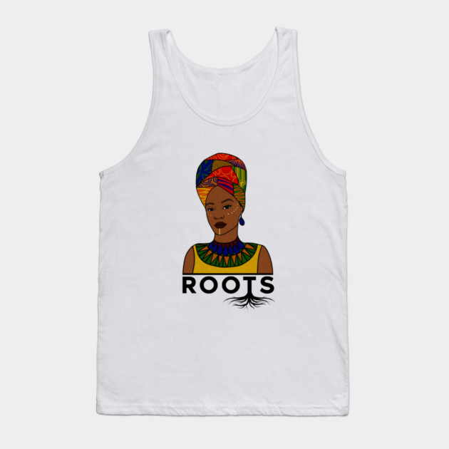 African Roots, Afro Woman, Black Pride Tank Top by logiamerch