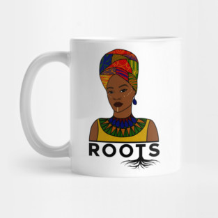 African Roots, Afro Woman, Black Pride Mug