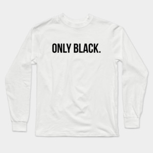 Only Black Long Sleeve T-Shirt