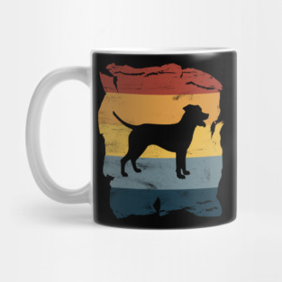 Catahoula Leopard Distressed Vintage Retro Silhouette Mug