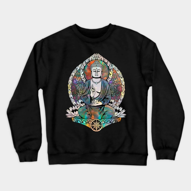 Cosmic Gautama Buddha Crewneck Sweatshirt by GAz