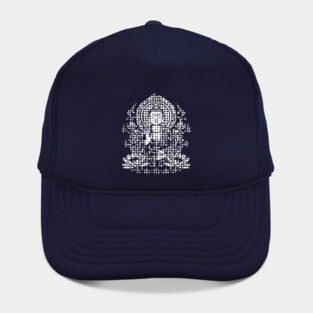 Siddhartha Gautama Buddha - White Halftone Hat