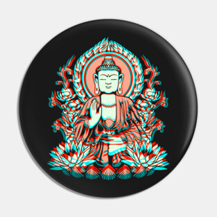 Siddhartha Gautama Buddha Glitch Pin