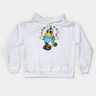 Farting Duck Clown Kids Hoodie