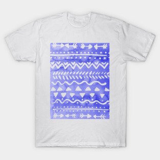 Loose bohemian pattern - ultramarine blue T-Shirt