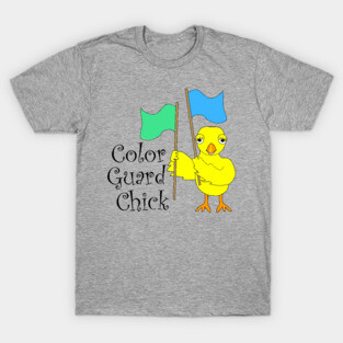 Color Guard Chick Text T-Shirt