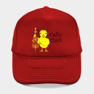 Cello Chick Text Hat