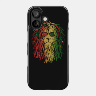 Rasta lion, African Style, Rastafarian, Jamaica Phone Case