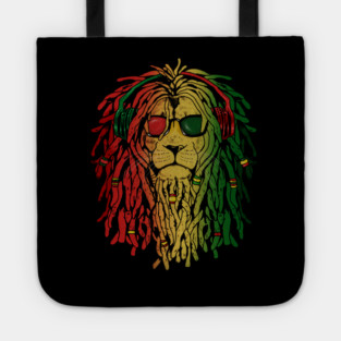 Rasta lion, African Style, Rastafarian, Jamaica Tote