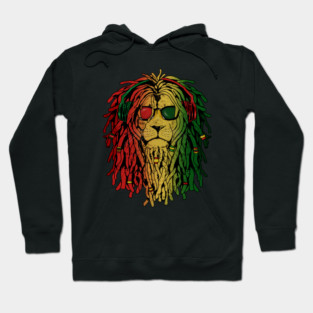Rasta lion, African Style, Rastafarian, Jamaica Hoodie