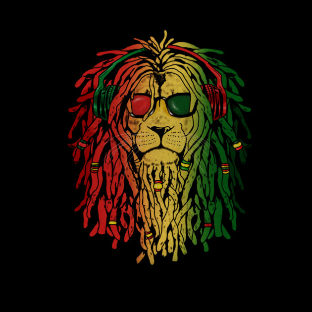 Rasta lion, African Style, Rastafarian, Jamaica by logiamerch