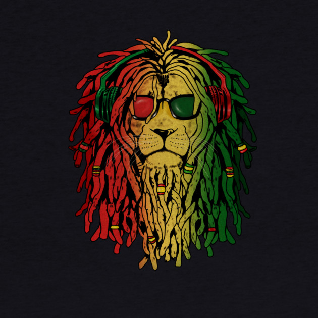 Rasta lion, African Style, Rastafarian, Jamaica by logiamerch