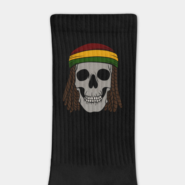 Rasta Skull with Dreadlocks, Rastafarian, Jamaica by logiamerch