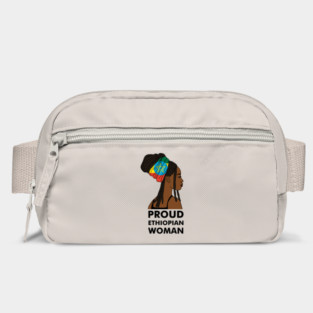 Proud Ethiopian Woman, Ethiopia Flag, Afro African Bag