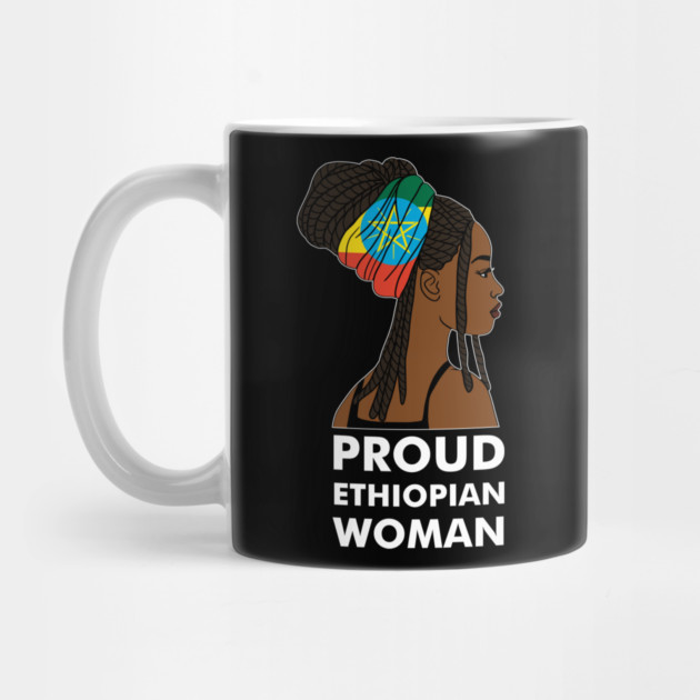 Proud Ethiopian Woman, Ethiopia Flag, Afro African by logiamerch