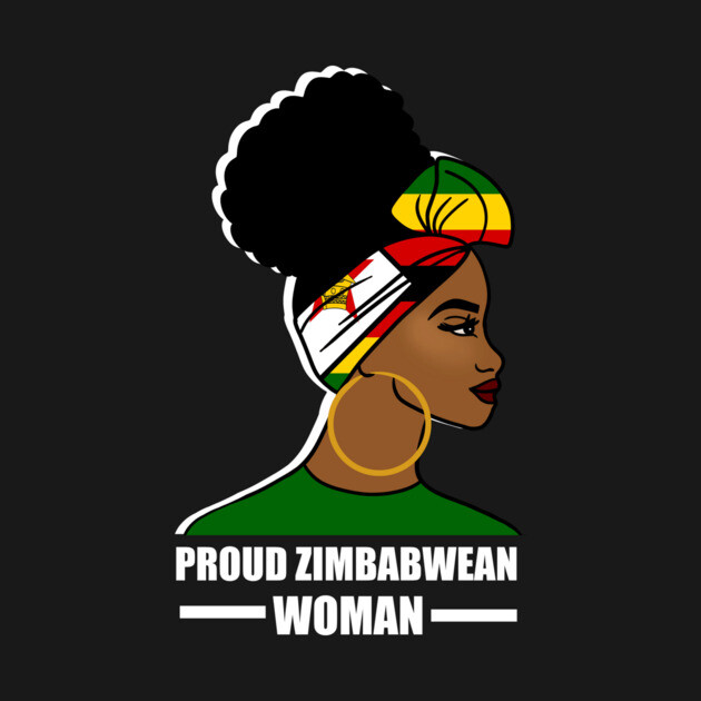 Proud Zimbabwean Woman, Zimbabwe Flag African by logiamerch