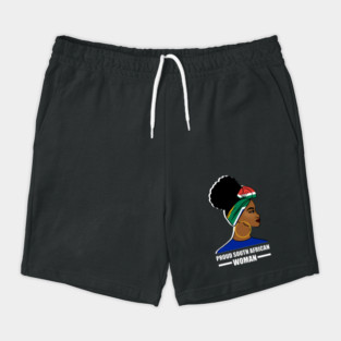 Proud South African Woman, South Africa Flag Shorts
