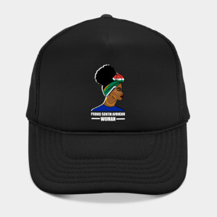 Proud South African Woman, South Africa Flag Hat