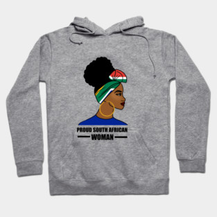 Proud South African Woman, South Africa Flag Hoodie