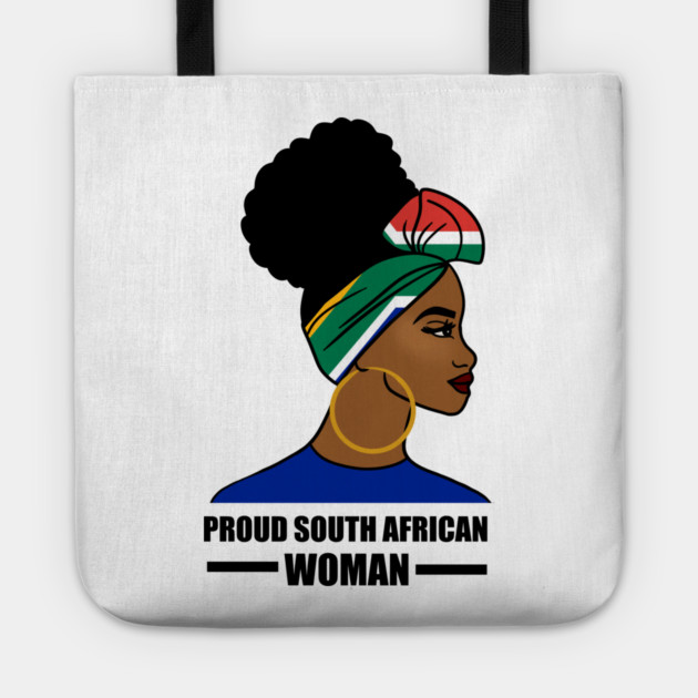Proud South African Woman, South Africa Flag Tote by logiamerch