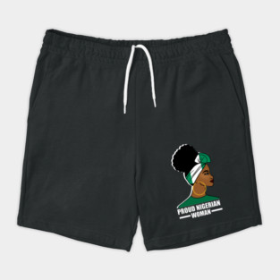 Proud Nigerian Woman, Nigeria Flag African Shorts