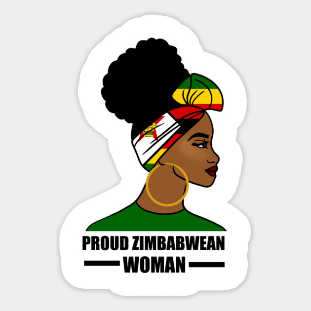 Proud Zimbabwean Woman, Zimbabwe Flag African Magnet by logiamerch