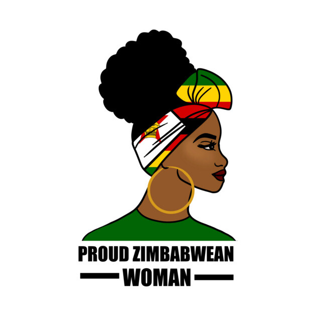 Proud Zimbabwean Woman, Zimbabwe Flag African by logiamerch