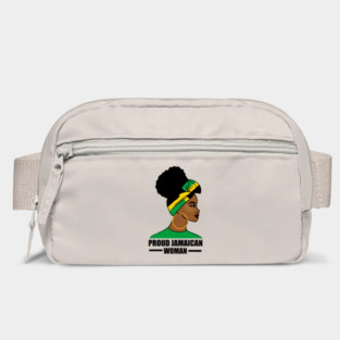 Proud Afro Jamaican Woman, Jamaica Flag Bag