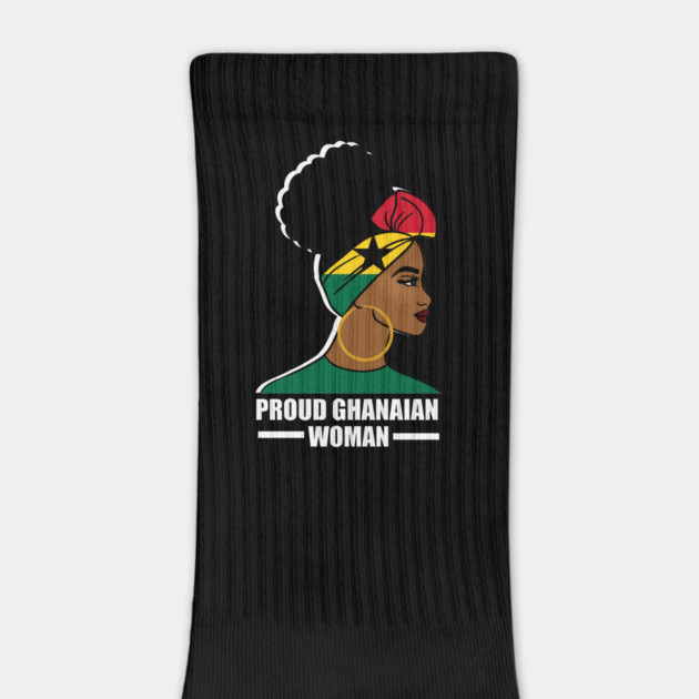 Proud Ghanaian Woman, Ghana Flag, African by logiamerch