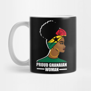Proud Ghanaian Woman, Ghana Flag, African Mug