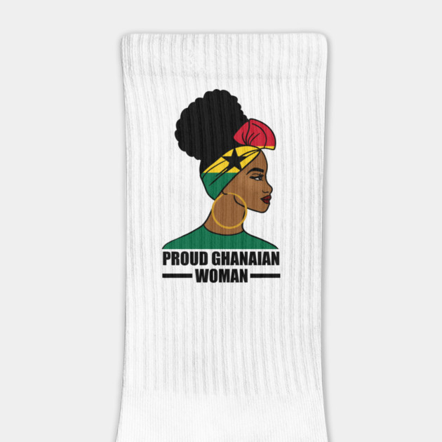 Proud Ghanaian Woman, Ghana Flag, African by logiamerch