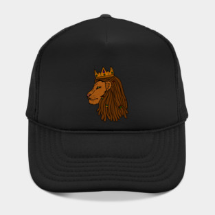 African Lion, Rasta, Dreadlocks, Lion with Crown Hat