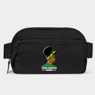 Proud Afro Jamaican Woman, Jamaica Flag Bag