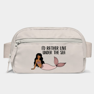 Black Mermaid, I'd rather live under the Sea Bag