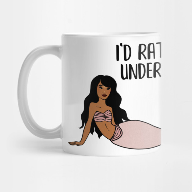 Black Mermaid, I'd rather live under the Sea by logiamerch