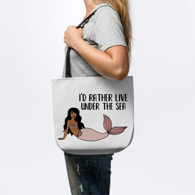 Black Mermaid, I'd rather live under the Sea by logiamerch