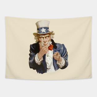 Uncle Sam giving thumbs up Tapestry