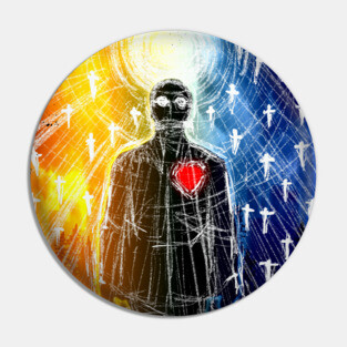 Red and blue weather Pin