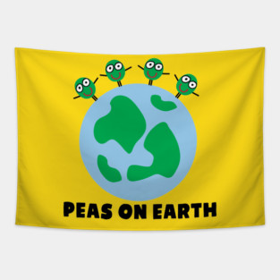 PEAS ON EARTH Tapestry