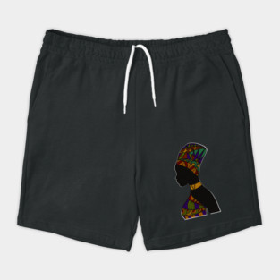 Afro African Pattern, Black Pride Shorts