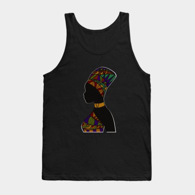Afro African Pattern, Black Pride Tank Top by logiamerch