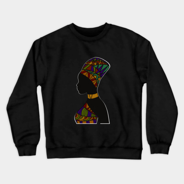 Afro African Pattern, Black Pride Crewneck Sweatshirt by logiamerch