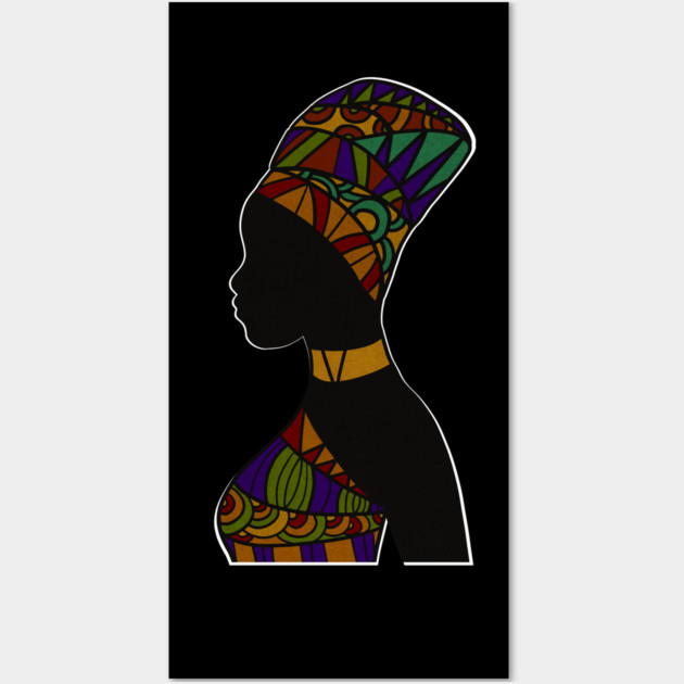 Afro African Pattern, Black Pride Wall Art by logiamerch