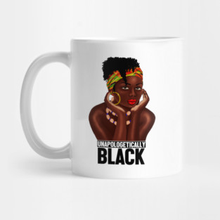 Unapologetically Black, Afro African, Black Pride Mug