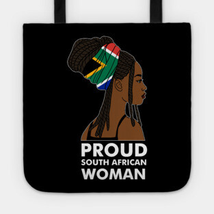 Proud South African Woman, South Africa Flag Tote