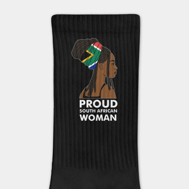 Proud South African Woman, South Africa Flag by logiamerch