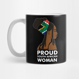 Proud South African Woman, South Africa Flag Mug