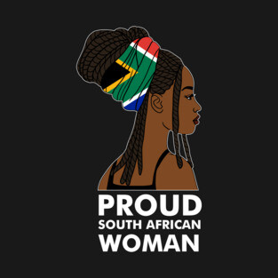 Proud South African Woman, South Africa Flag T-Shirt