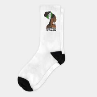 Proud Nigerian Woman, Nigeria Flag African Socks